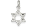 FJC Finejewelers Sterling Silver Textured Star Of David Pendant Necklace - Chain Included