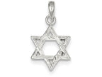 FJC Finejewelers Sterling Silver Textured Star Of David Pendant Necklace - Chain Included