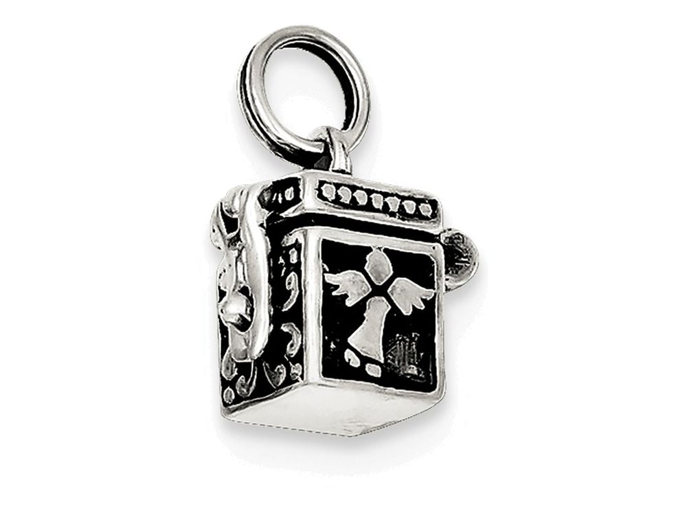FJC Finejewelers Sterling Silver Angel Prayer Box Charm