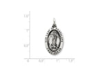 FJC Finejewelers Sterling Silver Our Lady Of Guadalupe Medal Pendant Necklace - Chain Included