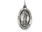 FJC Finejewelers Sterling Silver Our Lady Of Guadalupe Medal Pendant Necklace - Chain Included