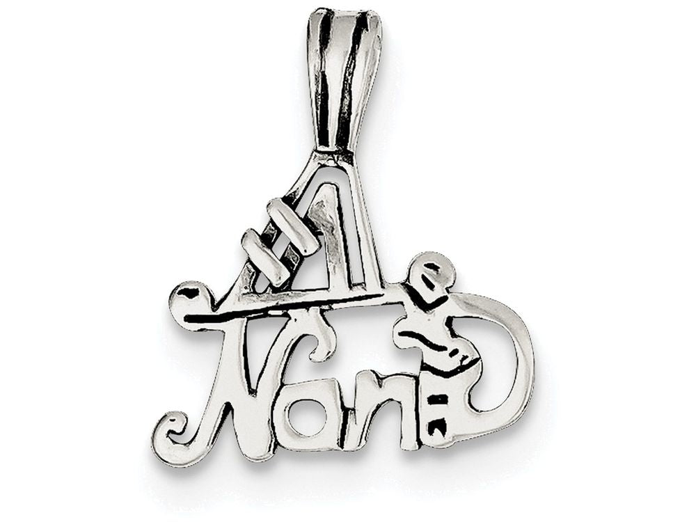 FJC Finejewelers Sterling Silver #1 Nana Pendant Necklace - Chain Included