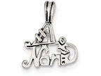 FJC Finejewelers Sterling Silver #1 Nana Pendant Necklace - Chain Included