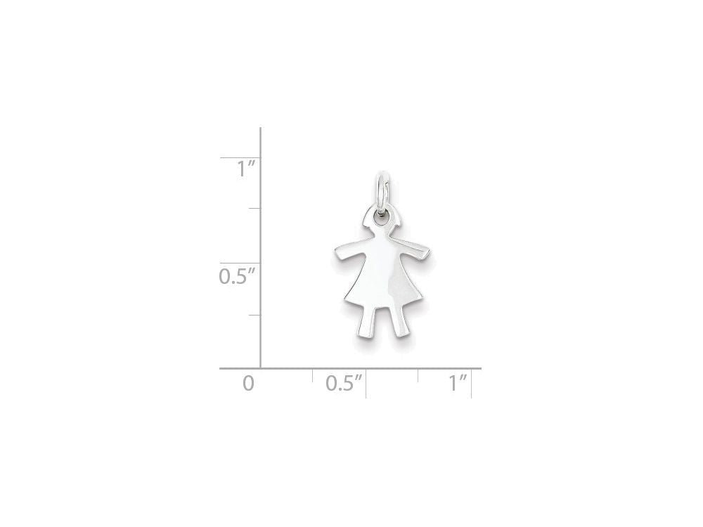FJC Finejewelers Sterling Silver Girl Charm
