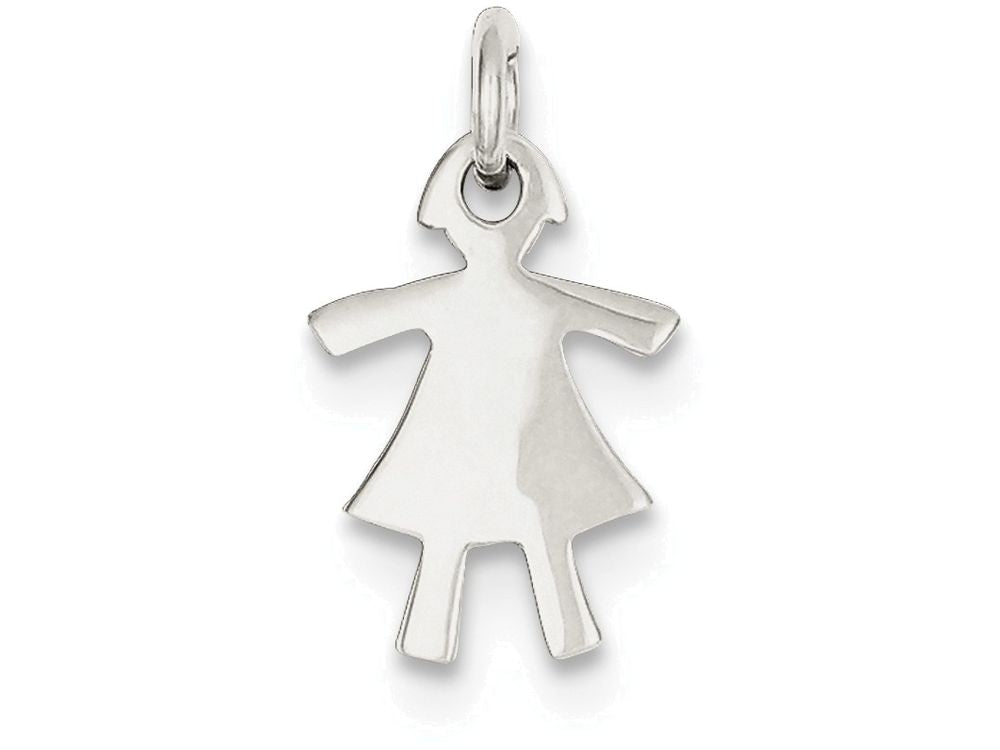 FJC Finejewelers Sterling Silver Girl Charm