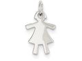 FJC Finejewelers Sterling Silver Girl Charm