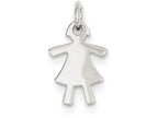 FJC Finejewelers Sterling Silver Girl Charm
