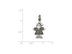 FJC Finejewelers Sterling Silver Girl Charm