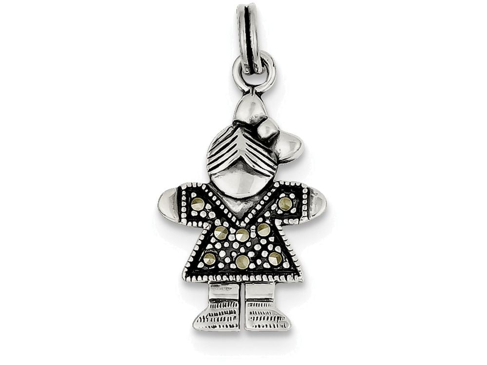 FJC Finejewelers Sterling Silver Girl Charm