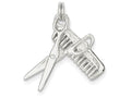FJC Finejewelers Sterling Silver Comb and Scissor Charm