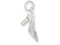 FJC Finejewelers Sterling Silver Cubic Zirconia High Heel Charm