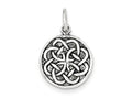 FJC Finejewelers Sterling Silver Antiqued Celtic Knot Charm