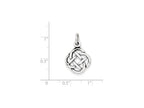 FJC Finejewelers Sterling Silver Antiqued Celtic Knot Charm