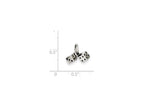 FJC Finejewelers Sterling Silver Antique Dice Charm