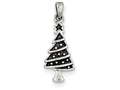 FJC Finejewelers Sterling Silver Christmas Tree Pendant Necklace - Chain Included