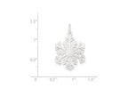 FJC Finejewelers Sterling Silver Polished Snowflake Charm