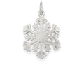 FJC Finejewelers Sterling Silver Polished Snowflake Charm