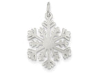 FJC Finejewelers Sterling Silver Polished Snowflake Charm