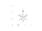 FJC Finejewelers Sterling Silver Snowflake Pendant Necklace - Chain Included