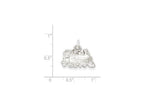 FJC Finejewelers Sterling Silver Train Charm