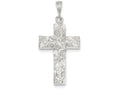 FJC Finejewelers Sterling Silver Nugget Cross Pendant Necklace - Chain Included
