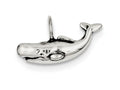 FJC Finejewelers Sterling Silver Antiqued Blue Whale Pendant Necklace - Chain Included