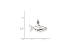 FJC Finejewelers Sterling Silver Antique Shark Charm