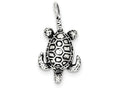 FJC Finejewelers Sterling Silver Antiqued Sea Turtle Pendant Necklace - Chain Included