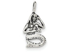 FJC Finejewelers Sterling Silver Antiqued Mermaid Pendant Necklace - Chain Included