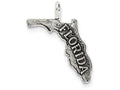 FJC Finejewelers Sterling Silver Antiqued Florida State Charm