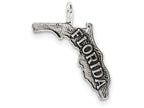 FJC Finejewelers Sterling Silver Antiqued Florida State Charm