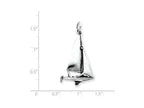 FJC Finejewelers Sterling Silver Antiqued Sailboat Charm