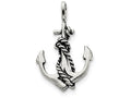 FJC Finejewelers Sterling Silver Antiqued Anchor And Rope Pendant Necklace - Chain Included