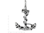 FJC Finejewelers Sterling Silver 3D Antiqued Anchor And Rope Pendant Necklace - Chain Included