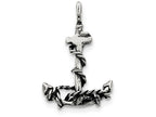 FJC Finejewelers Sterling Silver 3D Antiqued Anchor And Rope Pendant Necklace - Chain Included