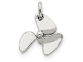 FJC Finejewelers Sterling Silver 3D Antiqued Boat Propeller Charm