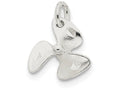 FJC Finejewelers Sterling Silver 3D D/c Boat Propeller Charm