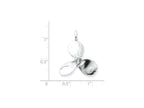 FJC Finejewelers Sterling Silver 3D Antiqued Large Boat Propeller Charm