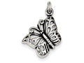 FJC Finejewelers Sterling Silver Antique Butterfly Charm