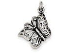 FJC Finejewelers Sterling Silver Antique Butterfly Charm