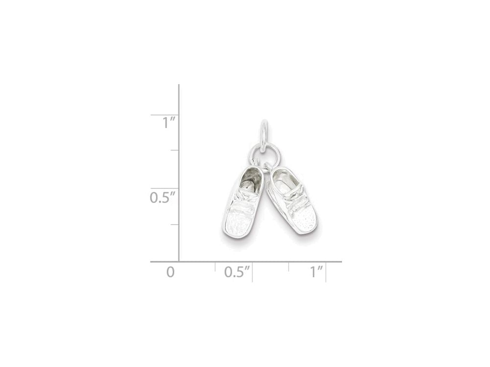 FJC Finejewelers Sterling Silver Baby Shoes Charm