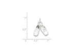 FJC Finejewelers Sterling Silver Baby Shoes Charm