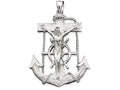 FJC Finejewelers Sterling Silver Mariner Cross Pendant Necklace - Chain Included