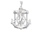 FJC Finejewelers Sterling Silver Mariner Cross Pendant Necklace - Chain Included