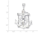 FJC Finejewelers Sterling Silver Mariner Cross Pendant Necklace - Chain Included