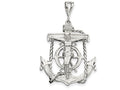FJC Finejewelers Sterling Silver Mariner Cross Pendant Necklace - Chain Included