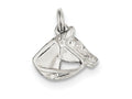 FJC Finejewelers Sterling Silver Horse Head With Bridle Charm
