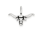 FJC Finejewelers Sterling Silver Bull W/horns Pendant Necklace - Chain Included