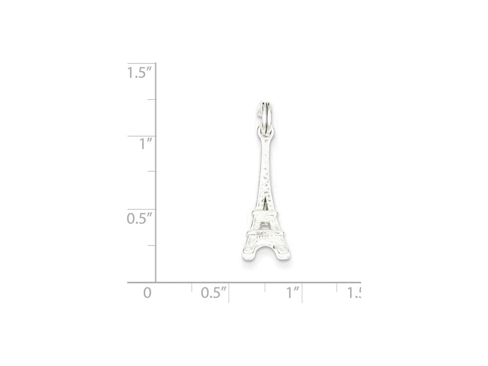 FJC Finejewelers Sterling Silver Eiffel Tower Charm