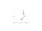 FJC Finejewelers Sterling Silver Polished Bone Charm